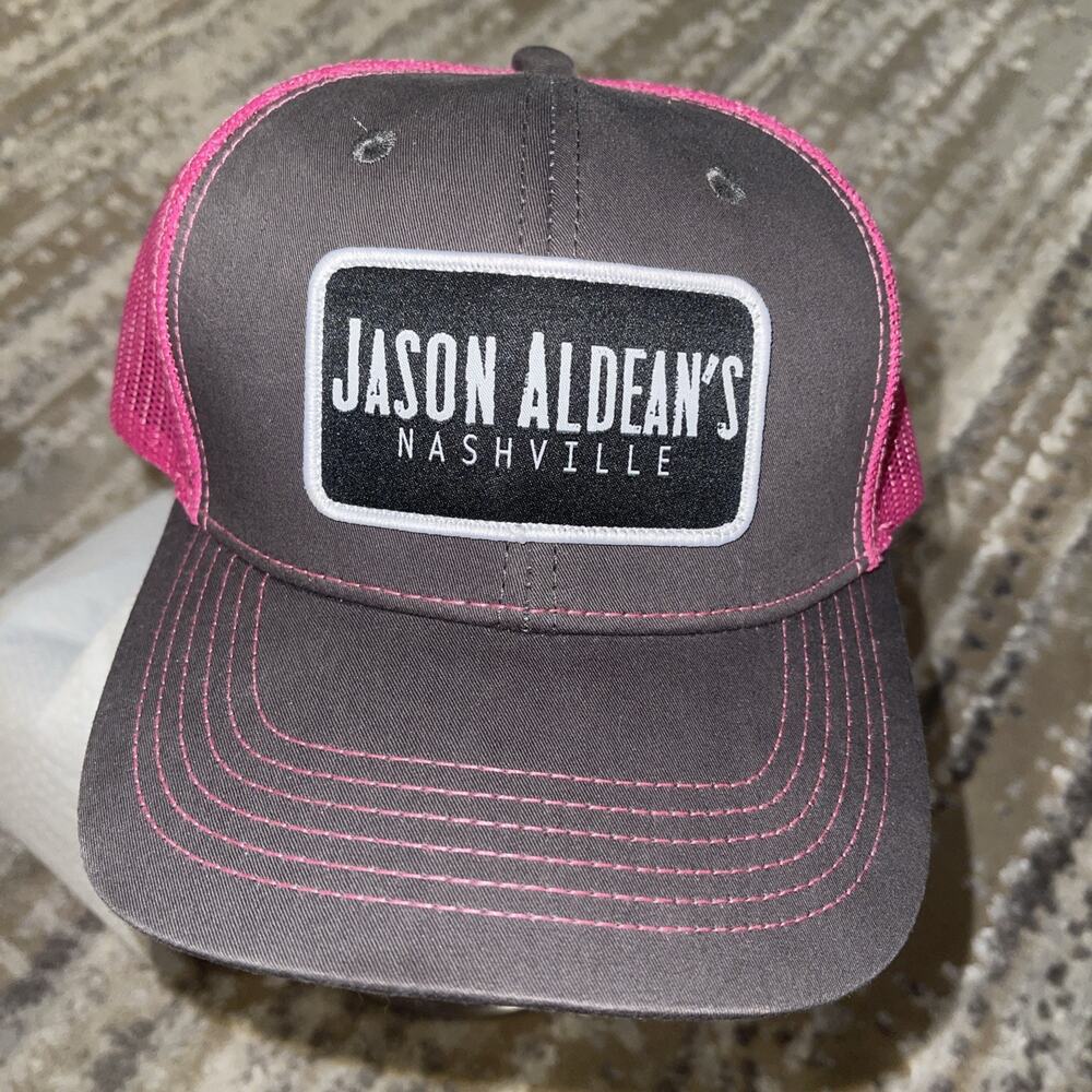 Jason Aldean's Nashville Trucker Hat Mens One Size Brown Country Music Snapback